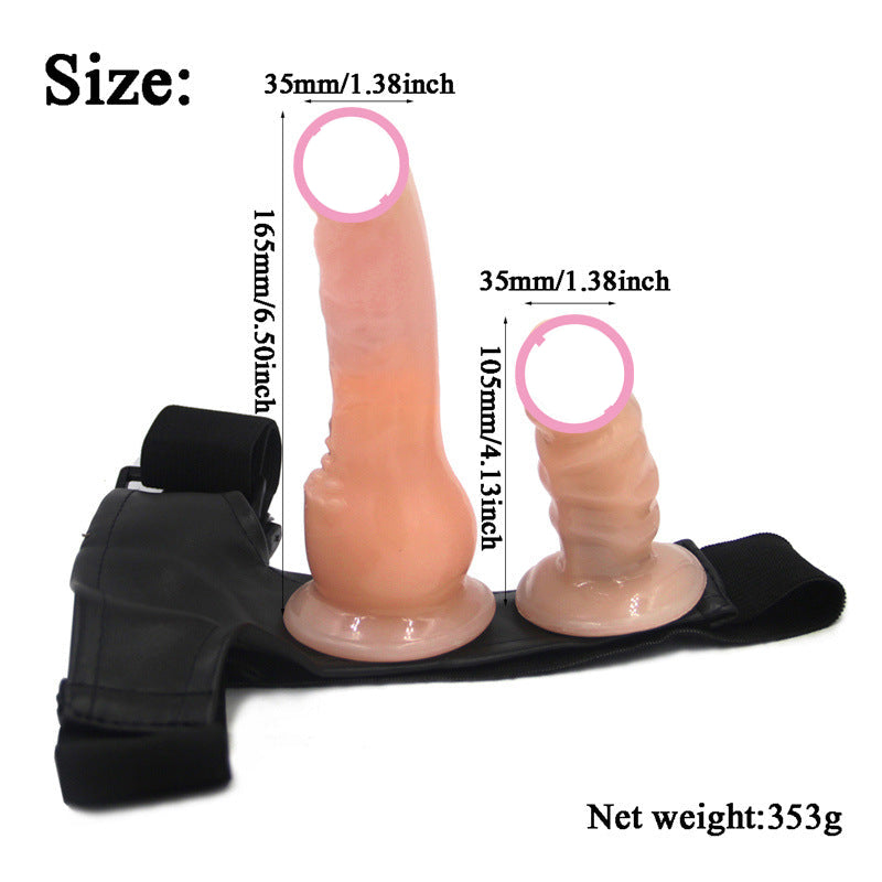 Strap-on-housut kaksoisdildoilla - intiimiin leikkiin