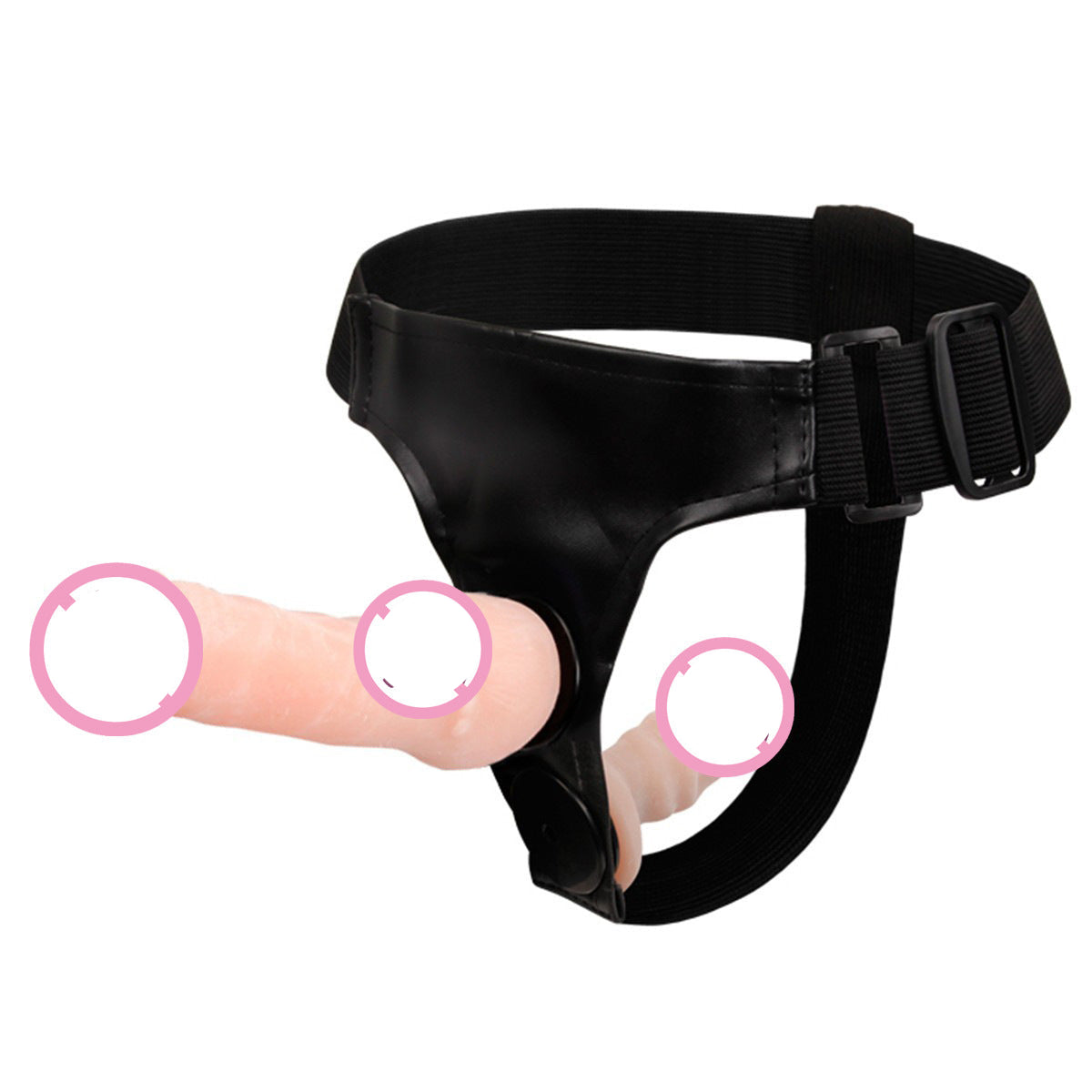 Strap-on-housut kaksoisdildoilla - intiimiin leikkiin