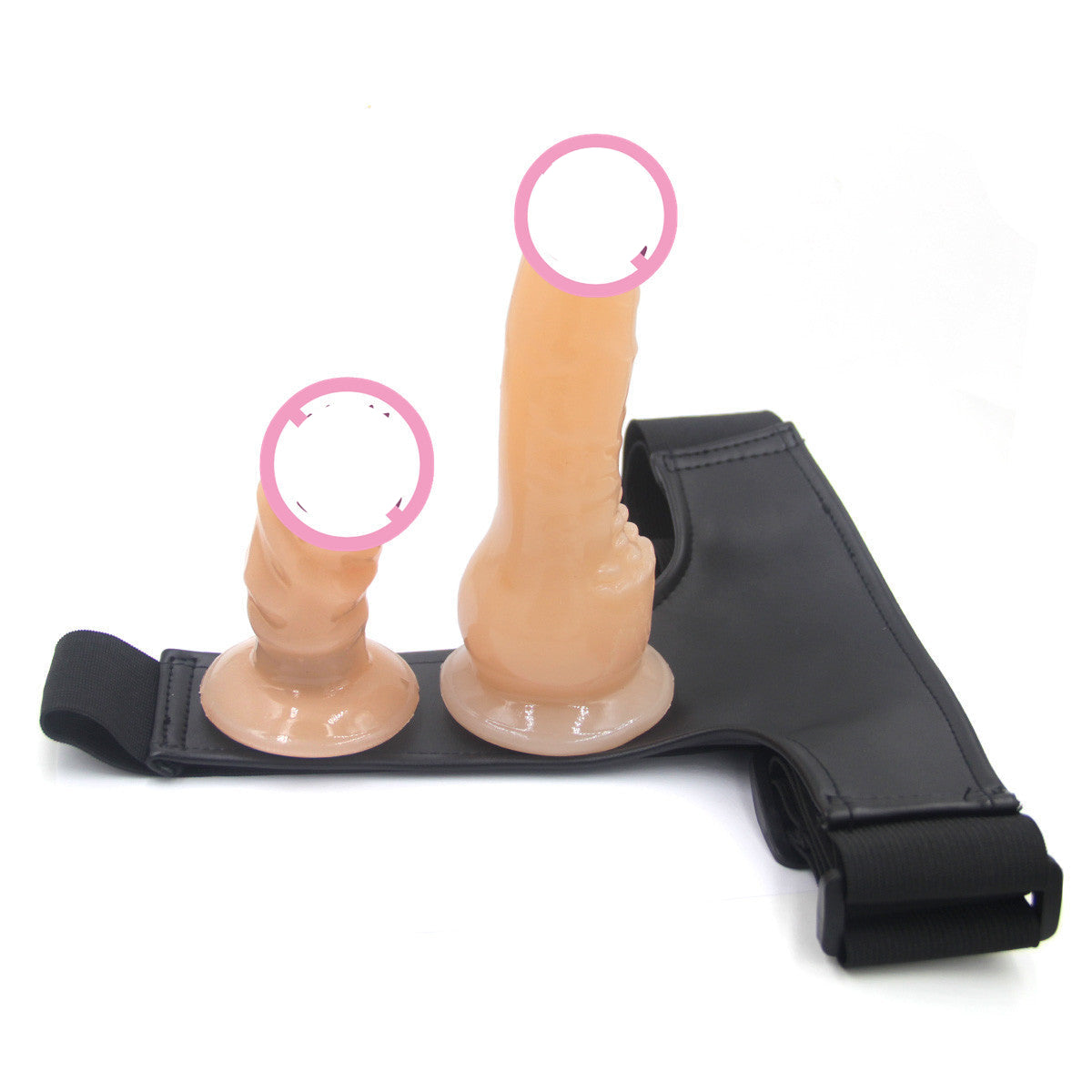 Strap-on-housut kaksoisdildoilla - intiimiin leikkiin