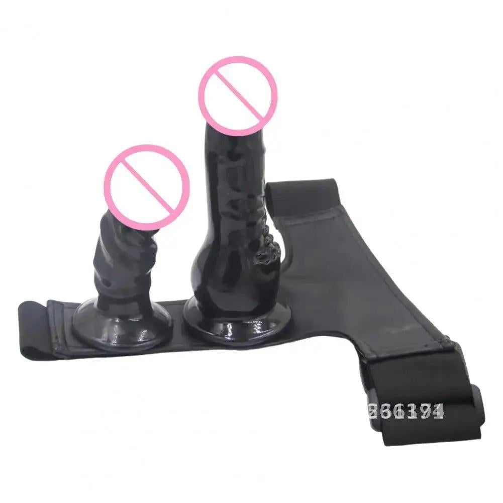 Strap-on-housut kaksoisdildoilla - intiimiin leikkiin