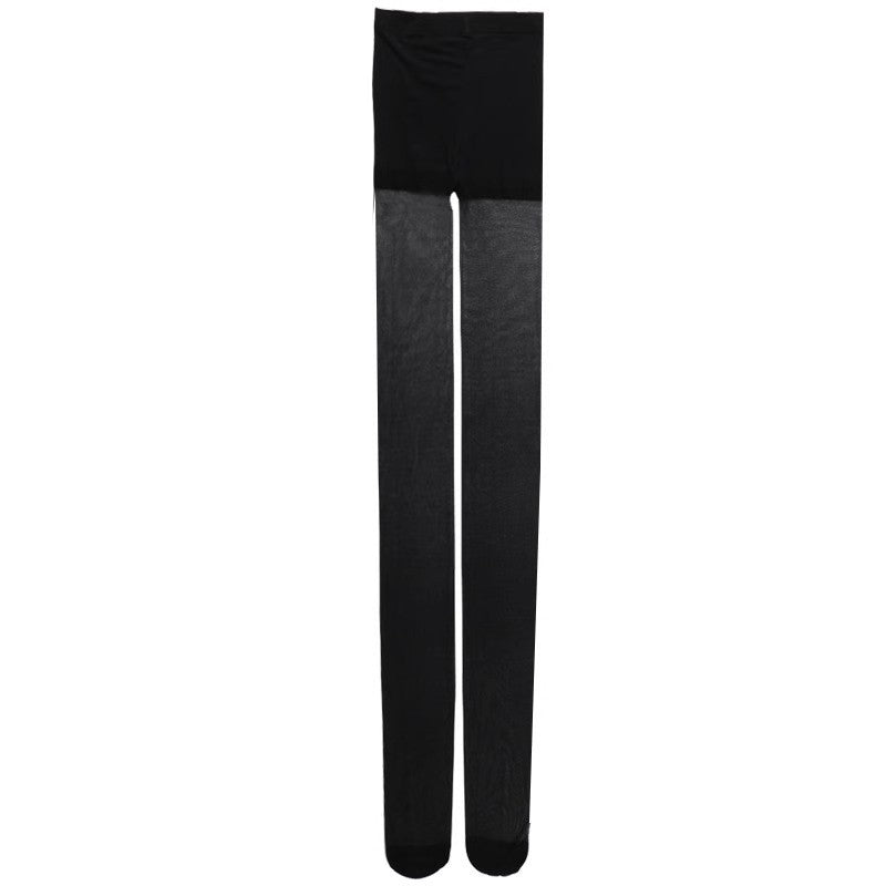 Sheer-Look Thermal Tights in Plus Size – Black