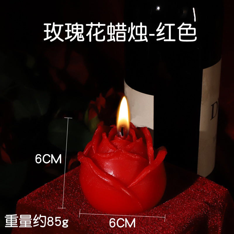 SM Low-Temperature Candles - For Sensual Wax Play - Red Rose